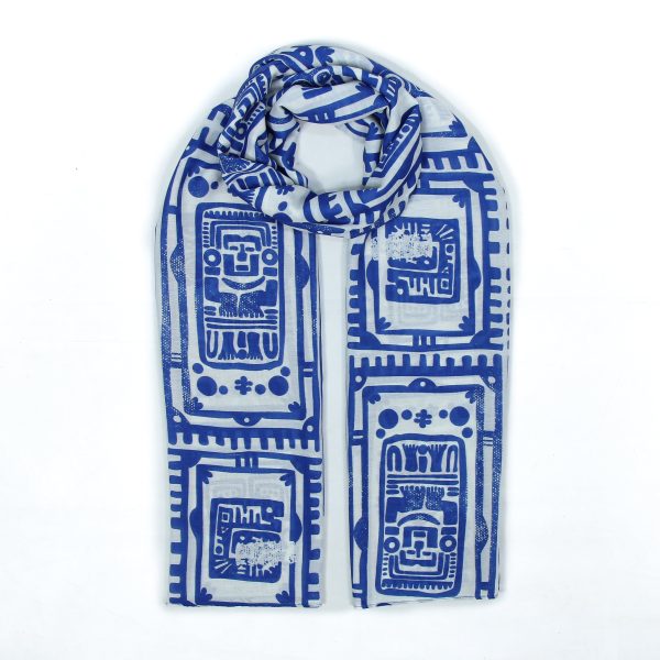 شال دندی طرح Indian blue - Image 1