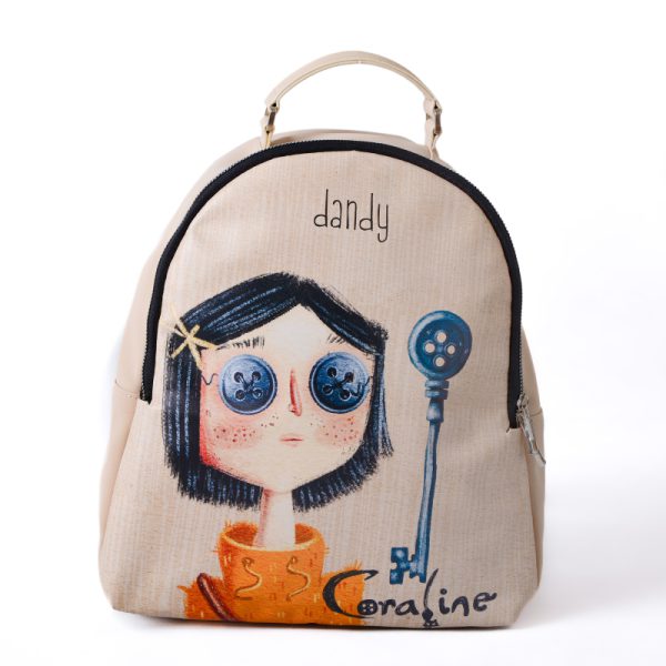 coraline کیف کوله پشتی دندی طرح کورالین - Image 1