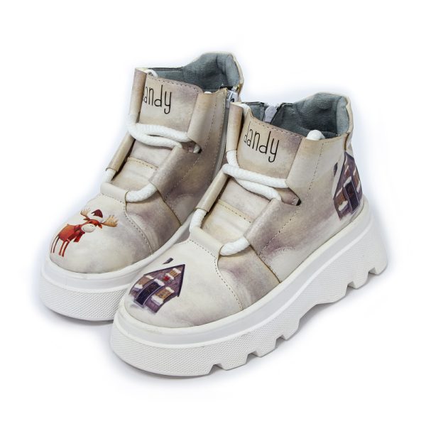 نیم بوت بچگانه طرح زمستانه- snowy - Image 1
