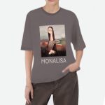 تیشرت زنانه دندی طرح مونالیزا