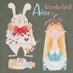 تیشرت زنانه دندی طرح Alice - Image 4