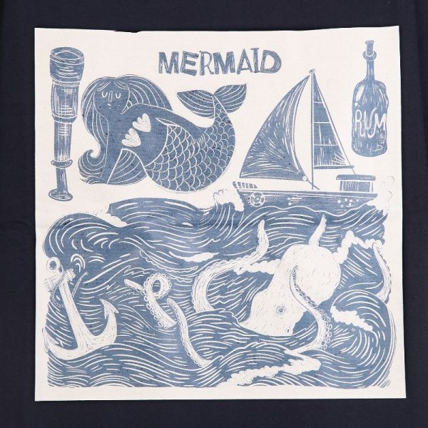 تیشرت زنانه دندی طرح mermaid - Image 4