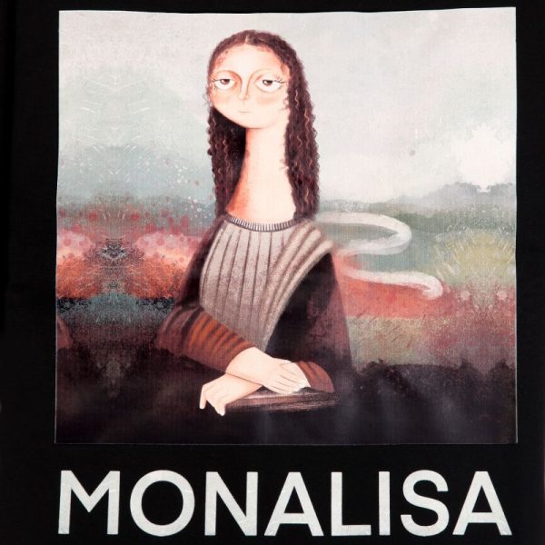 تیشرت زنانه دندی طرح Monalisa - Image 3